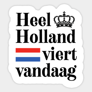 Koningsdag Dutch Gift Sticker